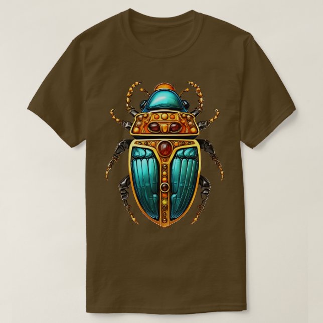 Ancient Egypt Beetle 2 T-Shirt (Design Front)