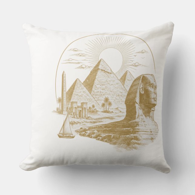 Ancient Egypt Collection Throw Pillow (Front)
