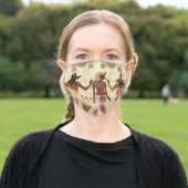 Ancient Egypt Egyptian Art Design Adult Cloth Face Mask (Outside)