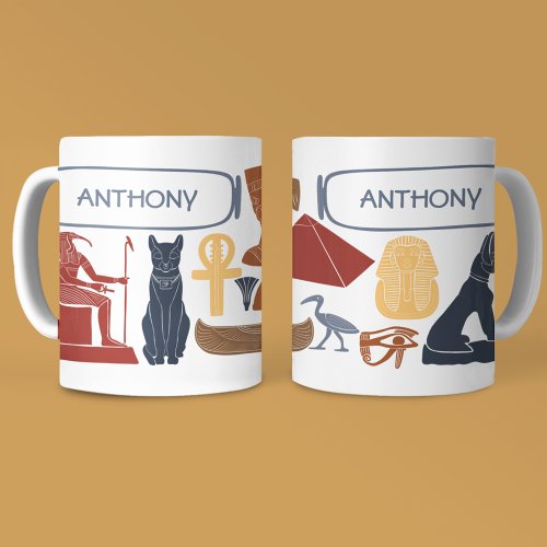 Ancient Egypt Egyptian Graphics Collage Coffee Mug