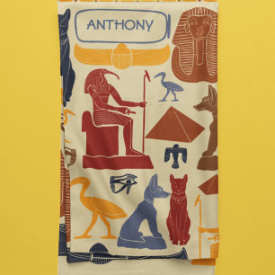 Ancient Egypt Egyptian Graphics Collage Fleece Blanket