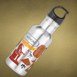 Ancient Egypt Egyptian Graphics Collage Stainless Steel Water Bottle<br><div class="desc">This water bottle is ready to be personalized with a name in light blue lettering set inside and Egyptian cartouche style frame. The name accompanies a collage of graphics inspired by ancient Egypt. My illustrations depict the god Thoth, the cat goddess Bastet, the sacred scarab beetle, the sign of life,...</div>