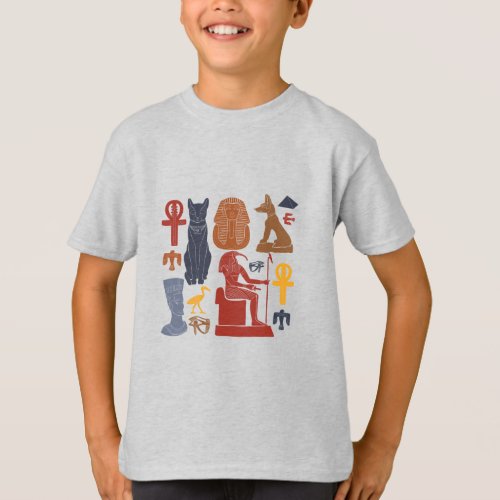 Ancient Egypt Egyptian Graphics Collage  T_Shirt