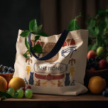 Ancient Egypt Egyptian Graphics Collage Tote Bag<br><div class="desc">This tote bag is ready to be personalized with a name in light blue lettering set inside and Egyptian cartouche style frame. The name accompanies a collage of graphics inspired by ancient Egypt. My illustrations depict the god Thoth, the cat goddess Bastet, the sacred scarab beetle, the sign of life,...</div>