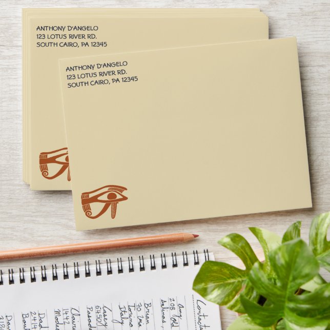 Ancient Egypt Egyptian Graphics Themed Envelope (Stacked)