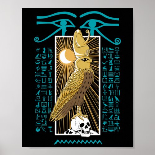 Ancient Egypt Falcon God Horus Poster