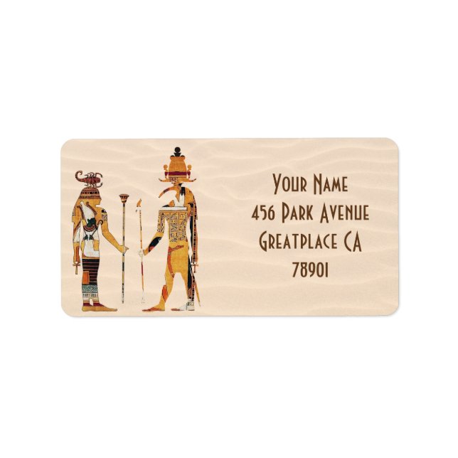 Ancient Egypt Gods Address Label (Front)