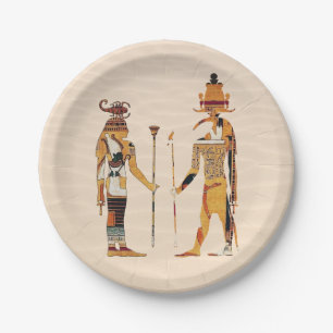 Ancient Egypt Gods Paper Plate