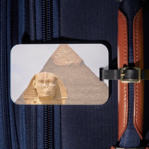 Ancient Egypt Great Pyramid Sphinx Giza landscapes Luggage Tag
