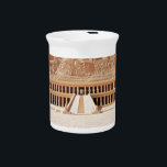 Ancient Egypt Hatshepsut Deir Bahri Temple Luxor Beverage Pitcher<br><div class="desc">Unveiling the Majesty of Hatshepsut's Deir el-Bahri Temple: A Timeless Journey into Egypt's Royal History Nestled amidst the barren grandeur of the Theban Hills in Luxor, Egypt, lies the resplendent Deir el-Bahri Temple, an archaeological masterpiece that beckons history enthusiasts and adventure seekers alike. As your trusted tourism marketing agency, we...</div>
