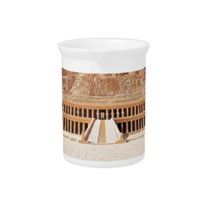 Ancient Egypt Hatshepsut Deir Bahri Temple Luxor Beverage Pitcher