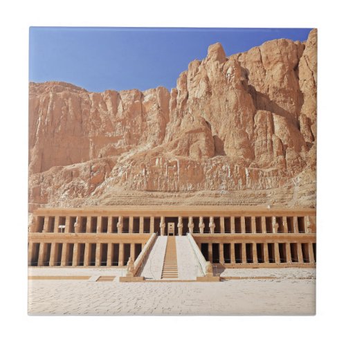 Ancient Egypt Hatshepsut Deir Bahri Temple Luxor Ceramic Tile