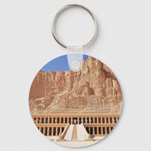 Ancient Egypt Hatshepsut Deir Bahri Temple Luxor Keychain