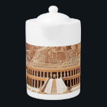 Ancient Egypt Hatshepsut Deir Bahri Temple Luxor Teapot<br><div class="desc">Unveiling the Majesty of Hatshepsut's Deir el-Bahri Temple: A Timeless Journey into Egypt's Royal History Nestled amidst the barren grandeur of the Theban Hills in Luxor, Egypt, lies the resplendent Deir el-Bahri Temple, an archaeological masterpiece that beckons history enthusiasts and adventure seekers alike. As your trusted tourism marketing agency, we...</div>