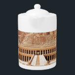 Ancient Egypt Hatshepsut Deir Bahri Temple Luxor Teapot<br><div class="desc">Unveiling the Majesty of Hatshepsut's Deir el-Bahri Temple: A Timeless Journey into Egypt's Royal History Nestled amidst the barren grandeur of the Theban Hills in Luxor, Egypt, lies the resplendent Deir el-Bahri Temple, an archaeological masterpiece that beckons history enthusiasts and adventure seekers alike. As your trusted tourism marketing agency, we...</div>