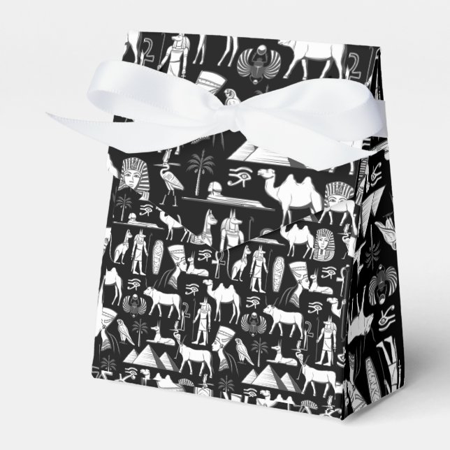 Ancient Egypt Hieroglyphic Symbol Pattern      Favor Boxes (Front Side)