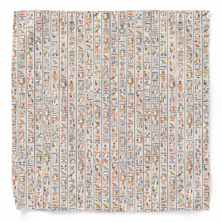 ancient egypt hieroglyphs pattern background histo bandana