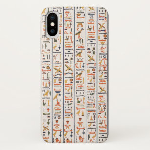 ancient egypt hieroglyphs pattern background histo iPhone x case