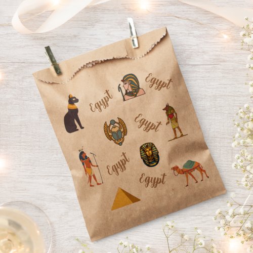 Ancient Egypt History Illustration Favor Bag