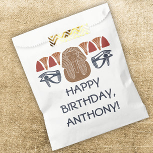 Ancient Egypt King Tut Themed Custom Party Favor Bag