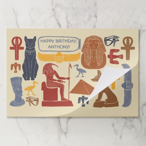 Ancient Egypt King Tut Themed Custom Party Paper Pad