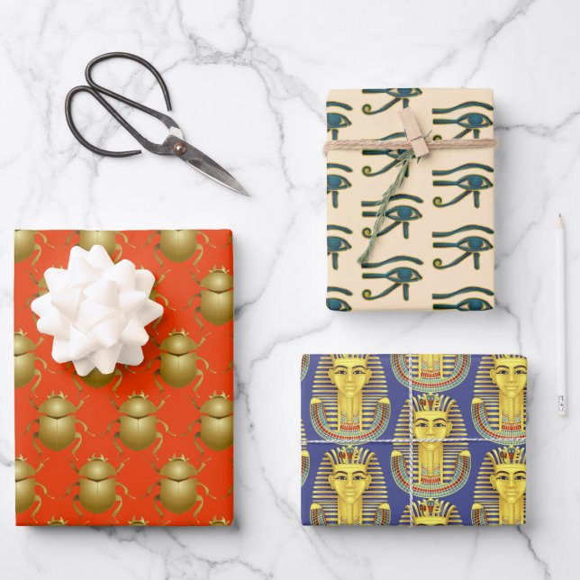 Ancient Egypt Pack Wrapping Paper Sheets (Front)