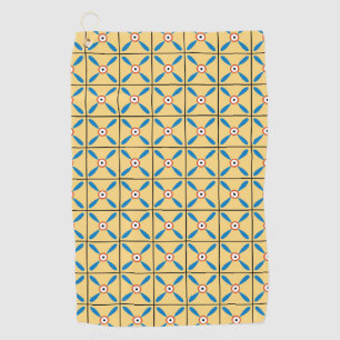 ancient egypt pattern floral geometric background golf towel