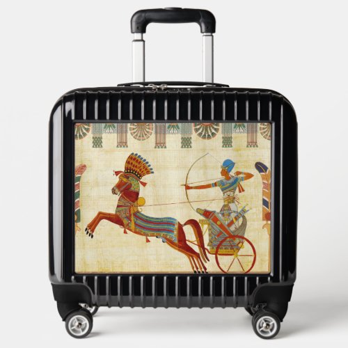 Ancient Egypt Pharaoh Ramesses II Colorful Drawing Luggage