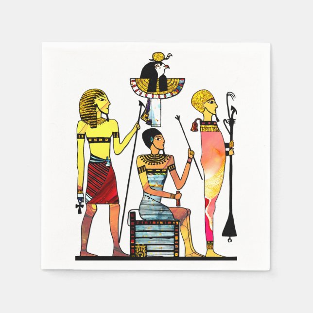 Ancient Egypt Pharaohs Lavish Ormamentation Napkins (Front)