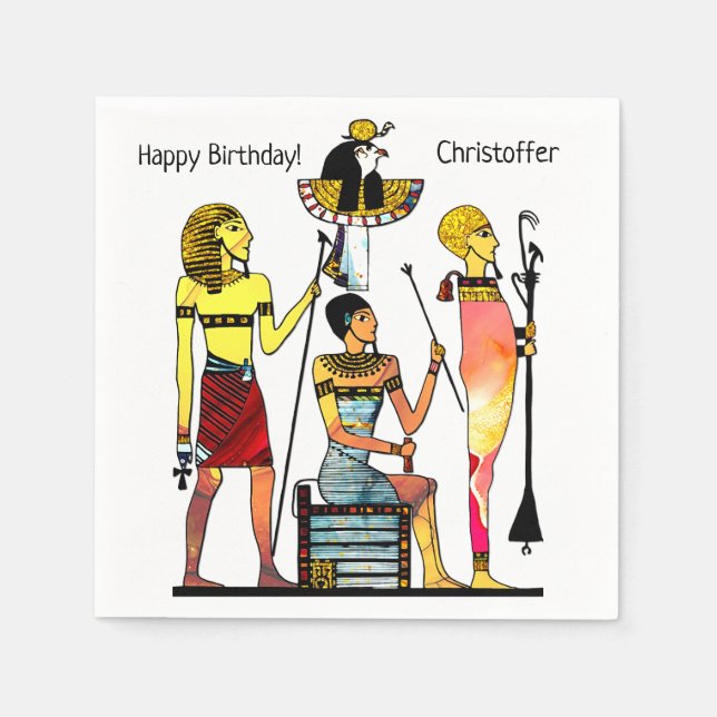 Ancient Egypt Pharaohs Lavish Ormamentation Napkins (Front)