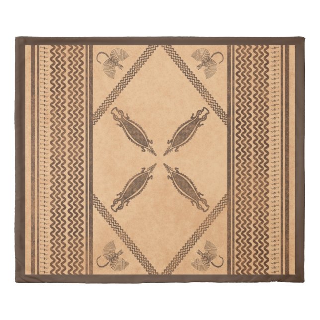 Ancient Egypt Predynastic Nile Duvet Cover (Front)