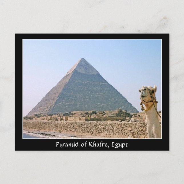Ancient Egypt: Pyramid of Khafre, Egypt Postcard (Front)