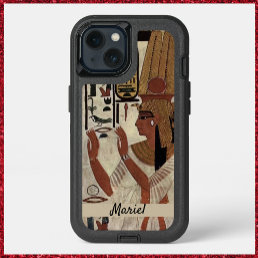 Ancient Egypt Queen in Black and Beige iPhone 13 Case