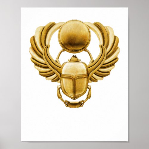 Ancient Egypt Scarab Beetle Poster