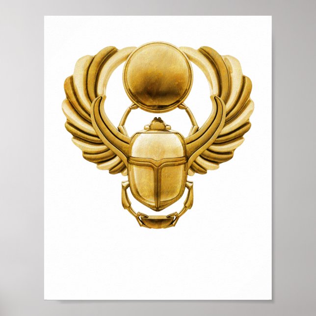 Ancient Egypt Scarab Beetle Poster (Front)