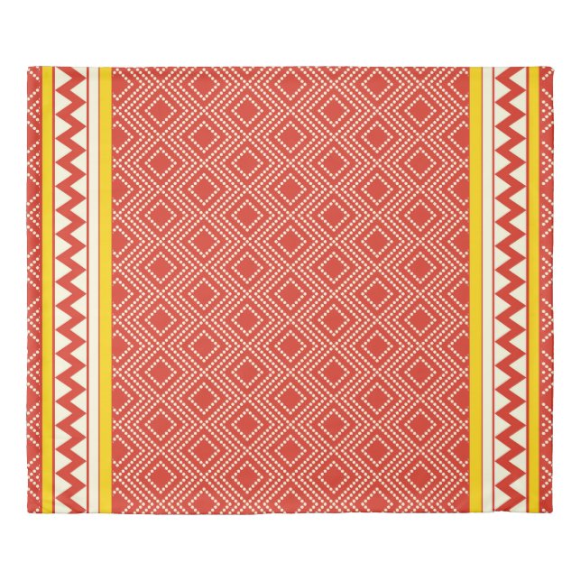 Ancient Egypt Simple Red Dotted  Duvet Cover (Front)