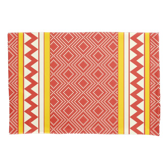 Ancient Egypt Simple Red Dotted Pillow Case (Front)