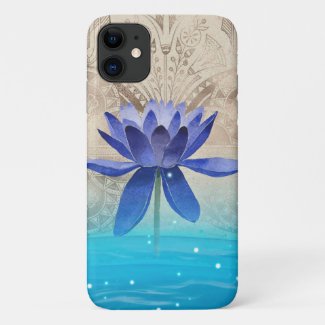 Ancient Egypt Styled Magic Blue Lotus Flower Case-Mate iPhone Case