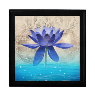 Ancient Egypt Styled Magic Blue Lotus Flower Gift Box