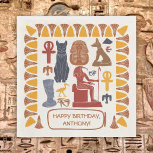 Ancient Egypt Themed Custom Party Napkins