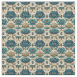 Ancient Egypt Toile de Jouy Green Floral Pattern Fabric