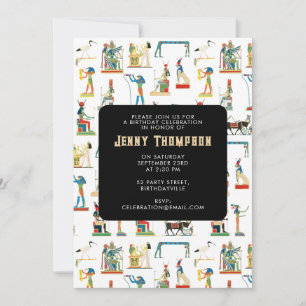 Ancient Egypt Vintage Egyptian Birthday Party Invitation