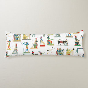Ancient Egypt Vintage Egyptian Pattern Body Pillow