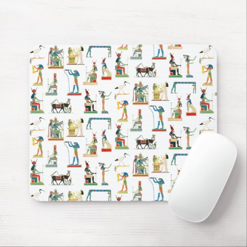 Ancient Egypt Vintage Egyptian Pattern  Mouse Pad