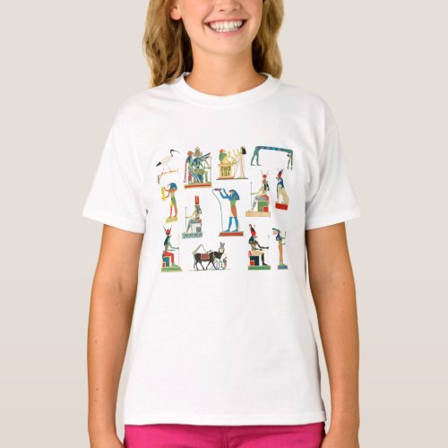 Ancient Egypt Vintage Egyptian Pattern    T_Shirt
