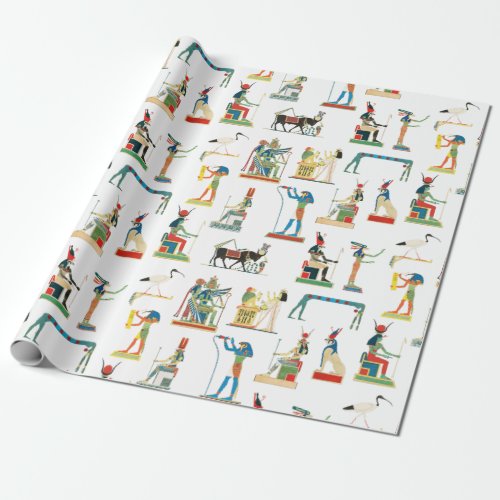 Ancient Egypt Vintage Egyptian Pattern Wrapping Paper