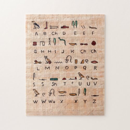 Ancient Egyptian Alphabet  Jigsaw Puzzle