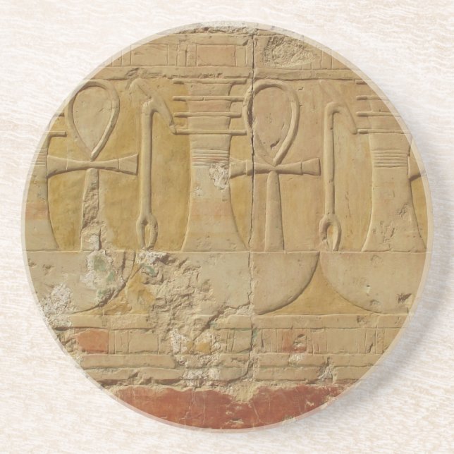 Ancient Egyptian Ankh, Key of Life Drink Coaster (Front)