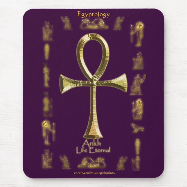 Ancient Egyptian Ankh Mousepad (Front)