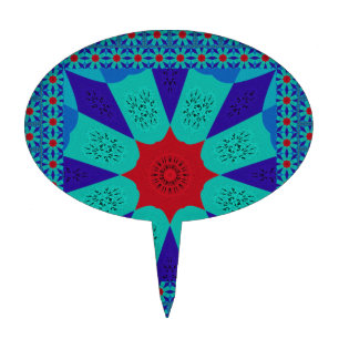 Ancient Egyptian Art: A Vibrant Mandala. Cake Topper